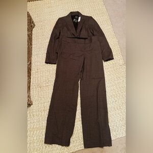 The Limited Brown Suit, Size Small Jacket and Size 6R Cassidy Pants, NWT